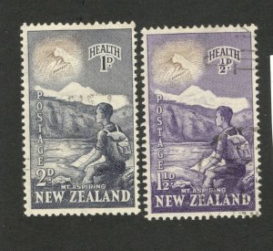 NEW ZEALAND - USED SET- HELATH  - 1954.