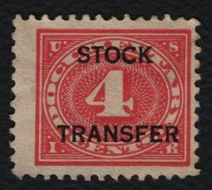 #RD3 4c Stock Transfer, Used [8] **ANY 5=FREE SHIPPING**