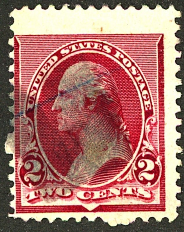 U.S. #219D USED CREASES