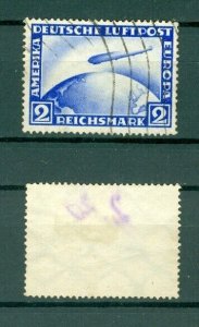 Germany. 1928. Air Mail, Europe-USA.  Zeppelin 2M. Cancel.  Scott# C 36. Cond.