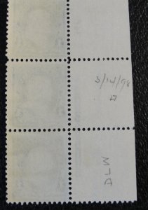 US Scott #264 Strip of 3 MNH OG