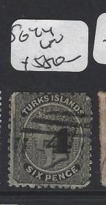 TURKS ISLANDS (P1805BB)  QV  4D/6D   SG 44   VFU