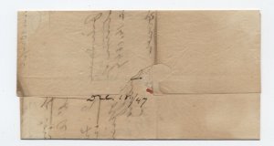 1847 Mayville nY red cDS and V rate handstamp stampless letter [6986.78]%