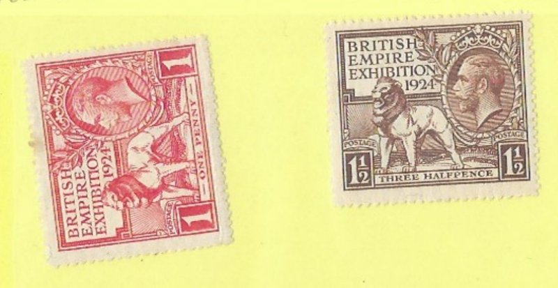 Great Britain Scott #185-186 Stamp - Mint Set