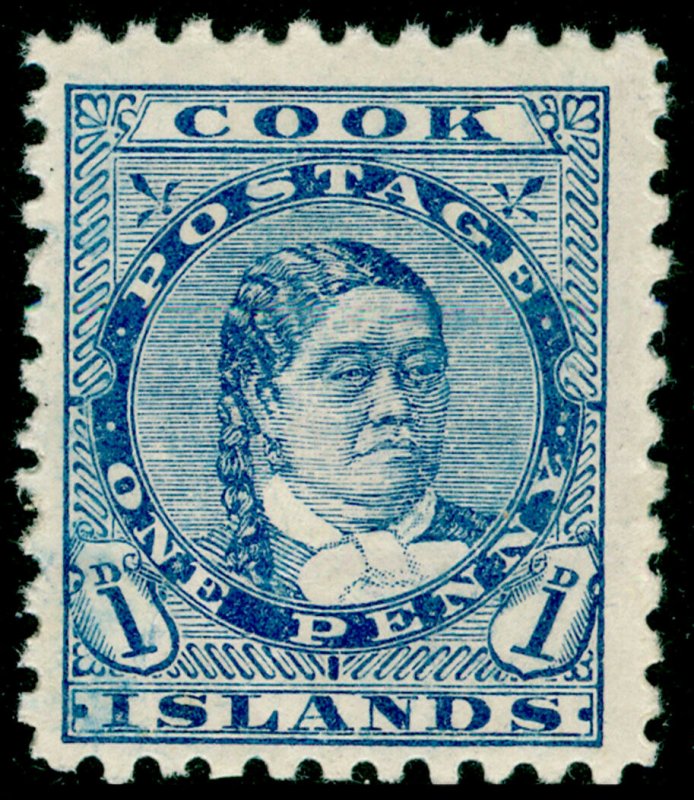 COOK ISLANDS SG12, 1d blue, M MINT.