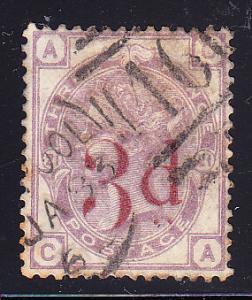 Great Britain 1883 QV 3p on 3d violet  F/VF/Used (o)