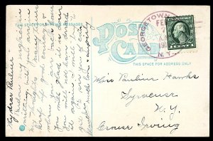 1911 Georgetown Station NY  (1882-1936) on PPC - strong strike