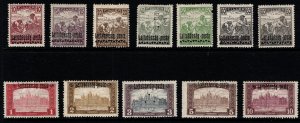 Scarce 1921 Western Hungary Lajtabansag Overprints w/Backers Complete Set/11+