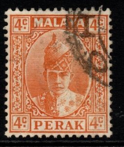 MALAYA PERAK SG107 1939 4c ORANGE FINE USED