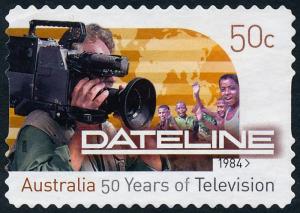 Australia 2006 50c 50th Anniv. of TV in Australia - Dateline S/A SG2723 Used