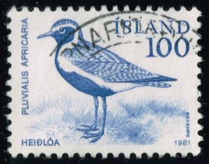 Iceland #544 Golden Plover Bird; Used