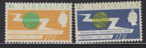 GIBRALTAR, 167-168  MNH SET