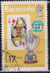 Bermuda 1975, World Bridge Championships, 17c, sc#313, used
