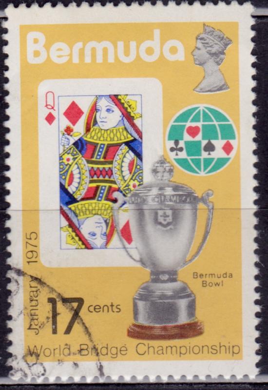 Bermuda 1975, World Bridge Championships, 17c, sc#313, used