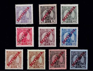 Saint Thomas Prince 1912 full set REPUBLICA MH Sc#106-15 Mf#111-25 SG#137-46 X