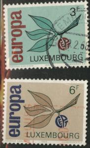 Luxembourg Scott 432-433 Used1965 Europa set