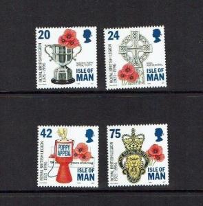 Isle of Man: 1996, 75th Anniversary of Royal British Legion, MNH set