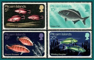 Pitcairn Islands 1970 Fish, MNH  #114-117,SG111-SG114