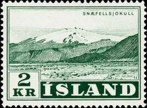 Iceland 1957 #302 MNH. Volcano