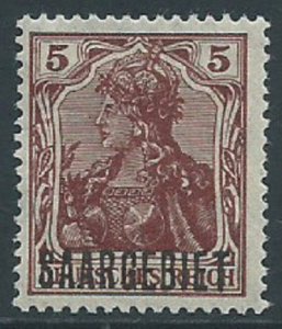 Saar, Sc #42, 5pf MH