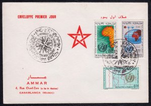 Morocco 1964 World Meteorological Day First Day Cover FDC