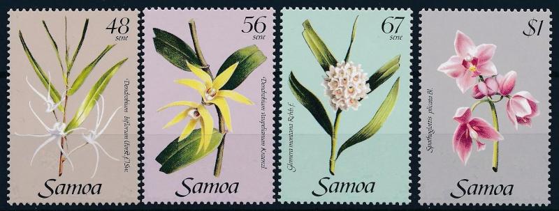 [62001] Samoa 1985 Flora Flowers Blumen Fleur - Orchids  MNH