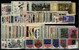 Czechoslovakia 1969   MNH Complete Year set   65   Stamps