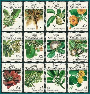 Cocos 1988 Flowers, used #183-198,SG191-SG202