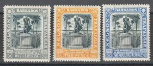 BARBADOS 1907 NELSON SET WMK MULTI CROWN CA