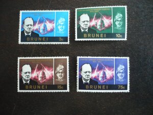 Stamps - Brunei - Scott# 120-123 - Mint Hinged Set of 4 Stamps