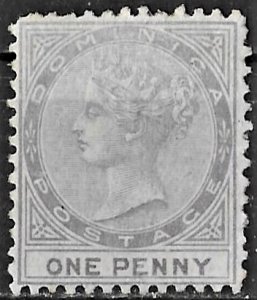 Dominica 1d violet Queen Victoria issue of 1879, Scott 1 MNG