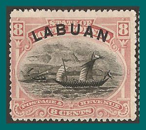 Labuan 1894 Malay Dhow, p15, mint #54,SG68