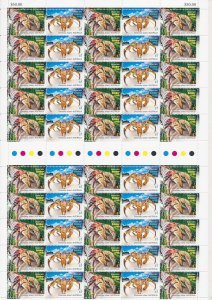 Christmas Island: 2016 $1 Robber Crabs full sheet of 50 MNH**