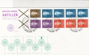 Netherlands Antillen 1979 Ladys Head Slogan Cancel FDC Stamps Cover Ref 25214