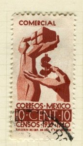 MEXICO; 1939 early Census issue fine used 10c. value