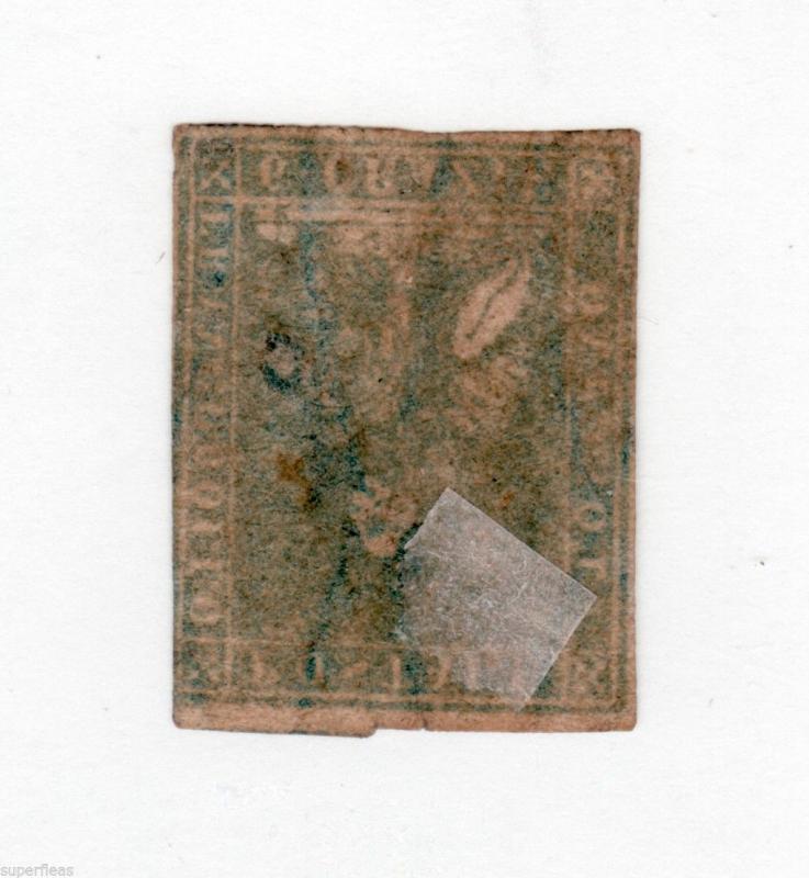 SUPERFLEAS Tuscany Lion Θ used Fine 3+ margins, watermarked paper Cv$375