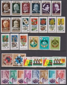 RWANDA 1970s - selection of commems MNH.....................................W399