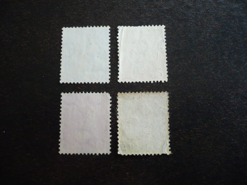 Stamps - Netherlands - Scott# 216-218,220 - Used Part Set of 4 Stamps