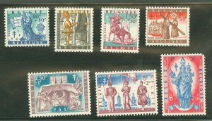 Belgium #B631-B637 Mint (NH) Single (Complete Set)