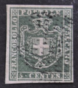 DYNAMITE Stamps: Tuscany Scott #18 – forgery