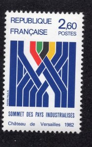 France 1982 2.60fr Summit Meeting, Scott 1836 MNH, value = $1.20