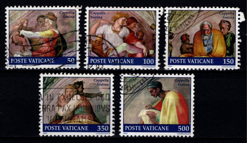 Vatican City 1991 Restoration of Sistine Chapel, Part Set [Used]