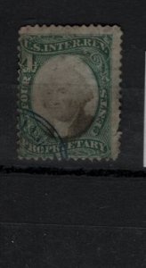 UNITED STATES RB4B   part perf, 1871-74 Proprietary Stamps, Washington