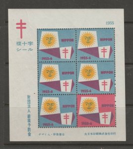 Japan Cinderella seal TB Charity revenue stamp 5-03-11 mint