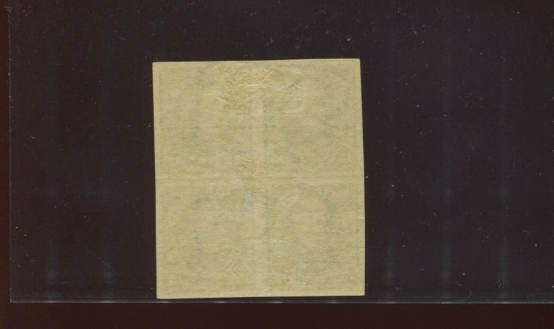 274P5 Perry Imperf Plate Proof on Stamp Paper Mint Block of Stamps with PF Cert