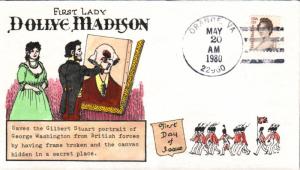 #1822 Dolley Madison DRC FDC