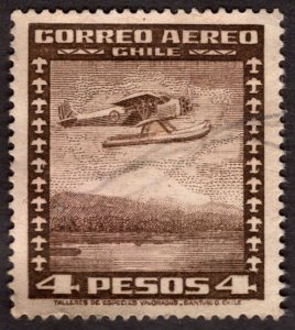 1944, Chile 4P, Used, Sc C102