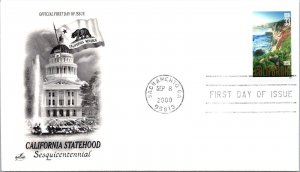 FDC 2000 SC #3438 Artcraft Cachet - Sacramento CA - Pair - J2821