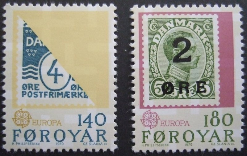 Faroe Islands #43-44 Fa45-46 MNH CV$1.00 Europa