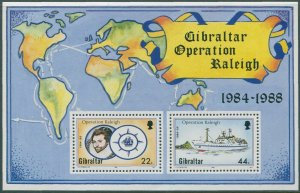 Gibraltar 1988 SG603 Expedition Ship MS MNH